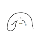 白くてうざいやつ（個別スタンプ：3）