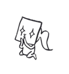 Mask ＆ Ponytail（個別スタンプ：9）