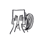 Mask ＆ Ponytail（個別スタンプ：20）