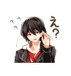 エルフ系少女と三つ編み系男子（個別スタンプ：13）