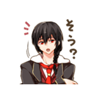エルフ系少女と三つ編み系男子（個別スタンプ：15）
