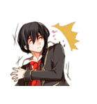 エルフ系少女と三つ編み系男子（個別スタンプ：16）