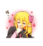 エルフ系少女と三つ編み系男子（個別スタンプ：28）