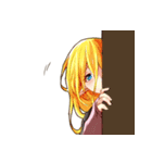 エルフ系少女と三つ編み系男子（個別スタンプ：29）