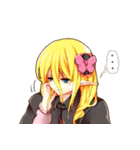 エルフ系少女と三つ編み系男子（個別スタンプ：30）
