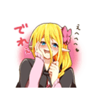 エルフ系少女と三つ編み系男子（個別スタンプ：36）