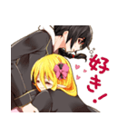 エルフ系少女と三つ編み系男子（個別スタンプ：38）