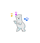 しろくまとペンギン（個別スタンプ：6）