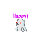 しろくまとペンギン（個別スタンプ：7）