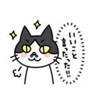 心の声だだ漏れ白黒猫のチョビ（個別スタンプ：10）