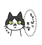 心の声だだ漏れ白黒猫のチョビ（個別スタンプ：24）