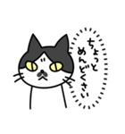 心の声だだ漏れ白黒猫のチョビ（個別スタンプ：25）