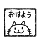 判子風猫スタンプ（個別スタンプ：2）