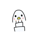 白い小鳥（個別スタンプ：1）