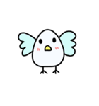 白い小鳥（個別スタンプ：3）