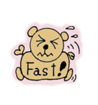 ラッキーくまさん（個別スタンプ：34）