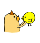 犬とヒヨコの成長日記（個別スタンプ：24）
