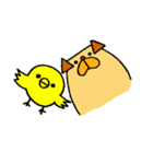 犬とヒヨコの成長日記（個別スタンプ：26）