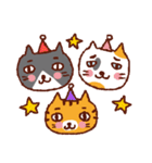 3 gatos（個別スタンプ：1）