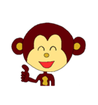 お猿のナナちゃん（個別スタンプ：5）