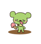 うだつの上がらないクマに友達ができたよ（個別スタンプ：1）