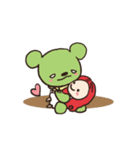 うだつの上がらないクマに友達ができたよ（個別スタンプ：3）