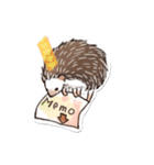 ぺたっとはりねずみ（個別スタンプ：25）