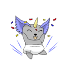 Horned baby bear（個別スタンプ：5）