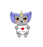 Horned baby bear（個別スタンプ：34）