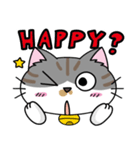 猫のくりんのHappyスタンプ（個別スタンプ：39）