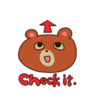 クマのくんくん（個別スタンプ：16）