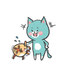 Buruko cat ＆ Ponka rabbit（個別スタンプ：37）