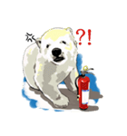 しあわせを呼ぶシロクマさんのスタンプ。（個別スタンプ：22）