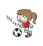 サッカーしてます（個別スタンプ：24）