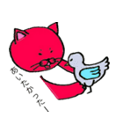 赤猫ゴコロ（個別スタンプ：27）