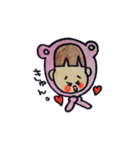 クマ子。（個別スタンプ：16）