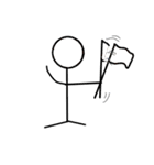 簡潔棒人間（個別スタンプ：25）