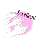by hand（個別スタンプ：1）