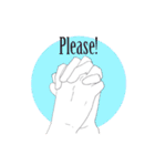 by hand（個別スタンプ：3）