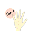 by hand（個別スタンプ：10）