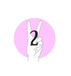 by hand（個別スタンプ：14）