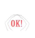 by hand（個別スタンプ：23）