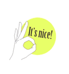 by hand（個別スタンプ：35）