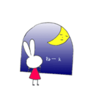 うさことお月さま（個別スタンプ：1）