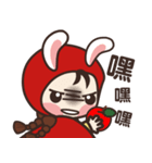 redhood bunny2（個別スタンプ：29）