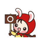 redhood bunny2（個別スタンプ：30）