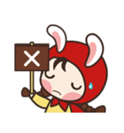 redhood bunny2（個別スタンプ：31）