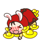 redhood bunny2（個別スタンプ：37）