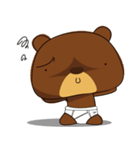 Muffin Kuma2(baby) : Bear chocolate.（個別スタンプ：3）