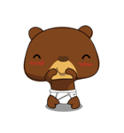 Muffin Kuma2(baby) : Bear chocolate.（個別スタンプ：4）